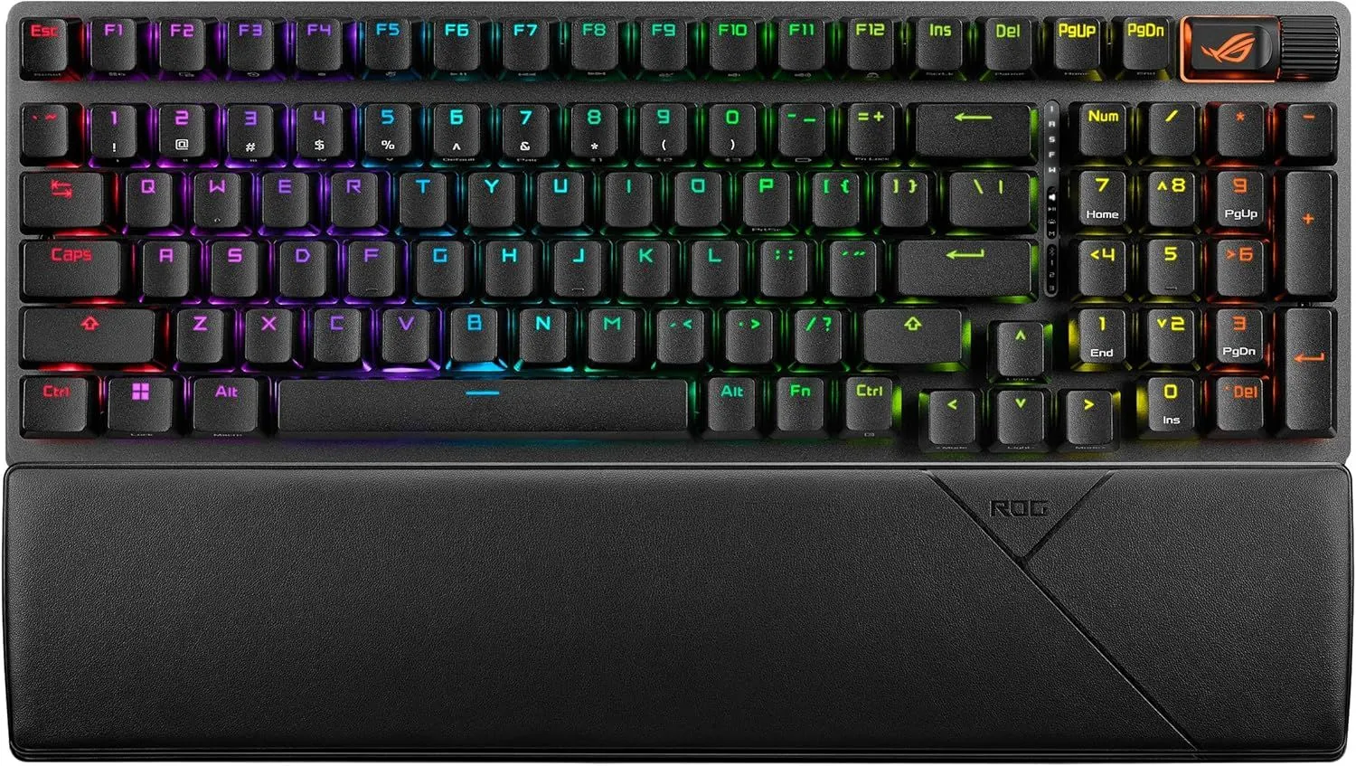 ASUS ROG Strix Scope II 96 Wireless Gaming Keyboard, Tri-Mode Connection, Dampening Foam & Switch-Dampening Pads, Hot-Swappable Pre-lubed ROG NX Snow Switches, PBT Keycaps, RGB-Black