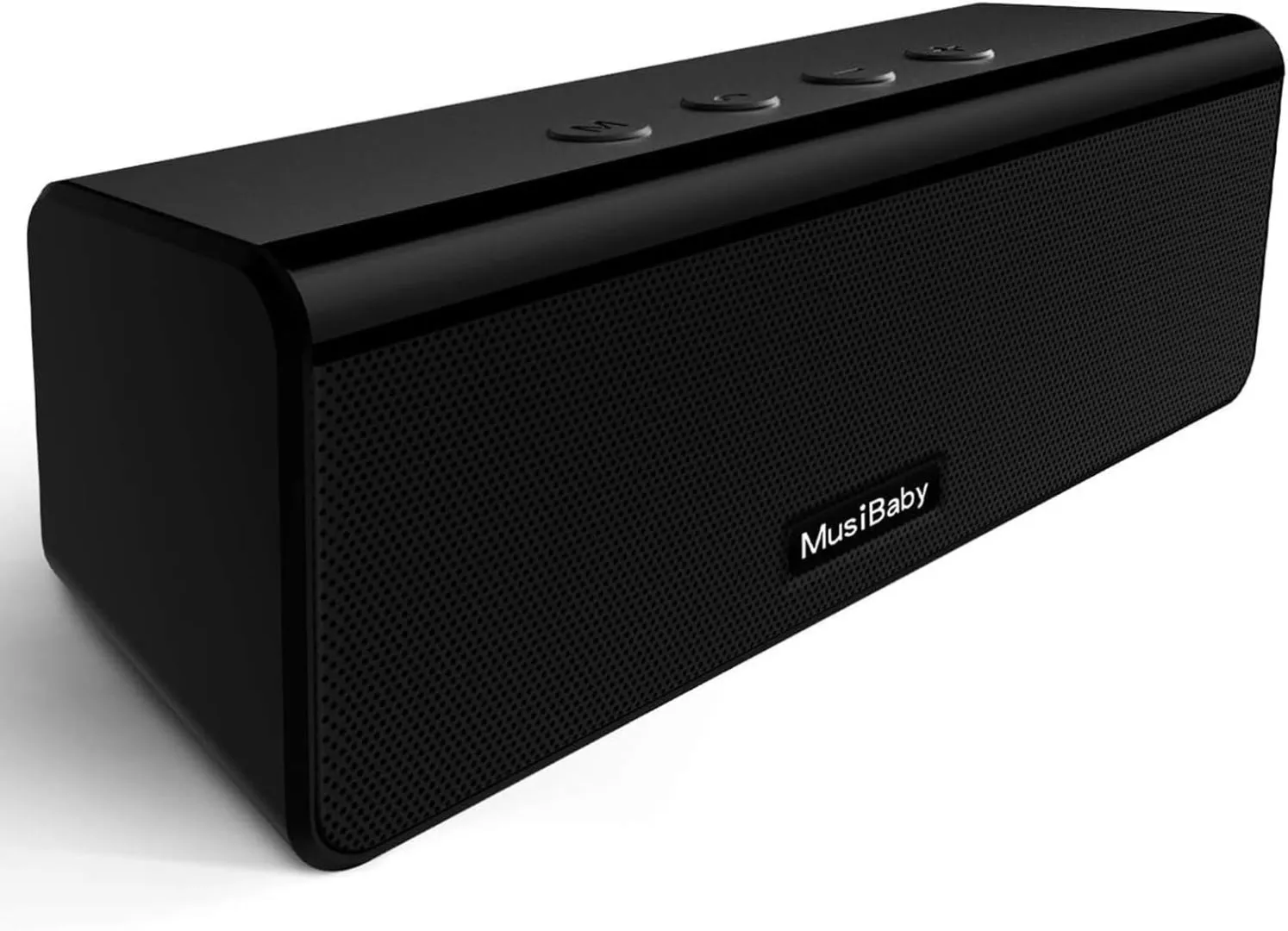 Bluetooth Speaker,MusiBaby Speaker,Speakers Bluetooth Wireless,Outdoor,Waterproof,Portable Speaker,Booming Bass,Stereo,Dual Pairing,24H Play,Bluetooth Speakers Wireless for Home,Hiking,Travel-Black