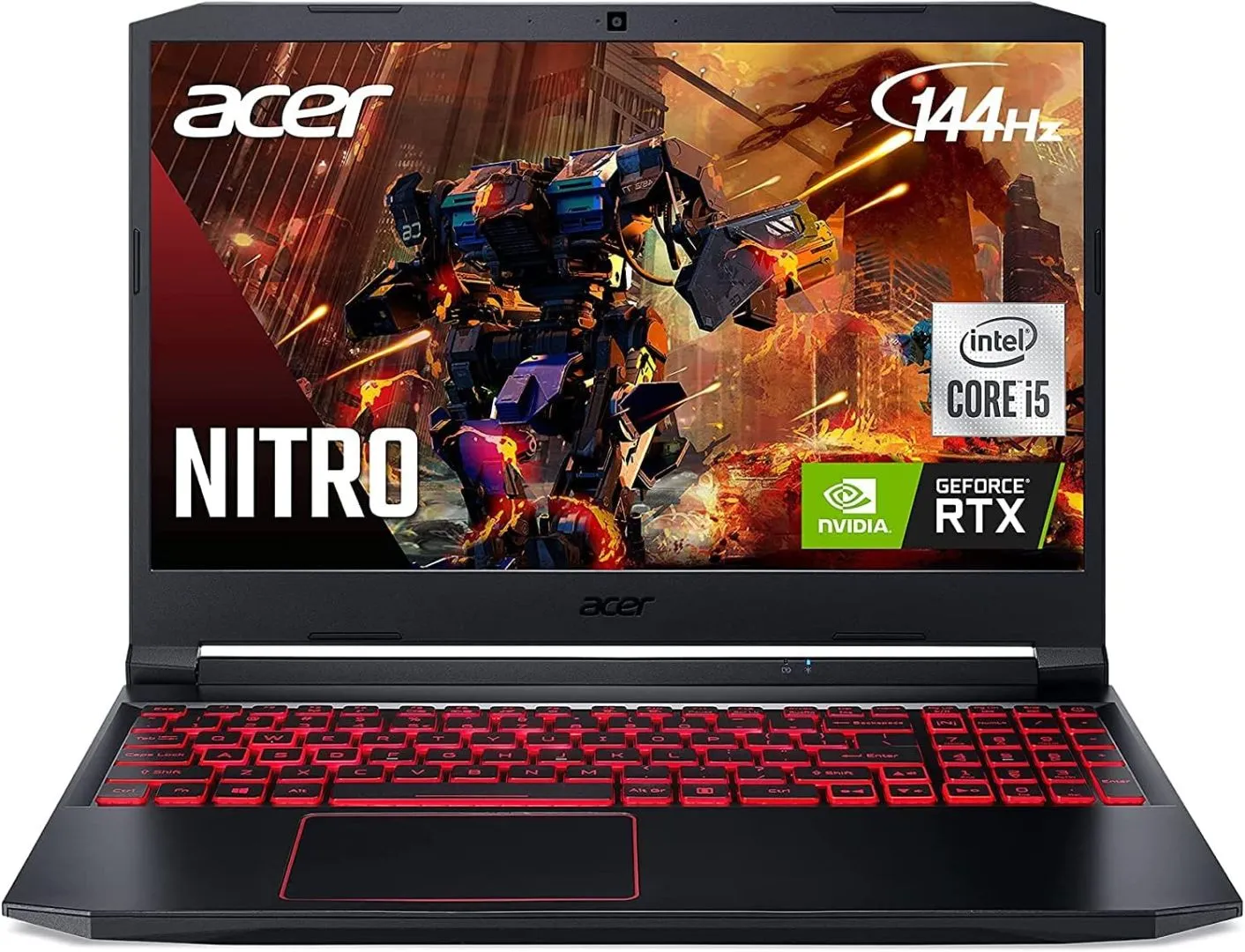acer Nitro 5 Gaming Laptop, 15.6" FHD 144Hz IPS Display, Intel Core i5-10300H Processor, NVIDIA GeForce RTX 3050, 16GB RAM, 1TB PCIe NVMe SSD, Backlit Keyboard, Windows 10 Home, Intel Wi-Fi 6