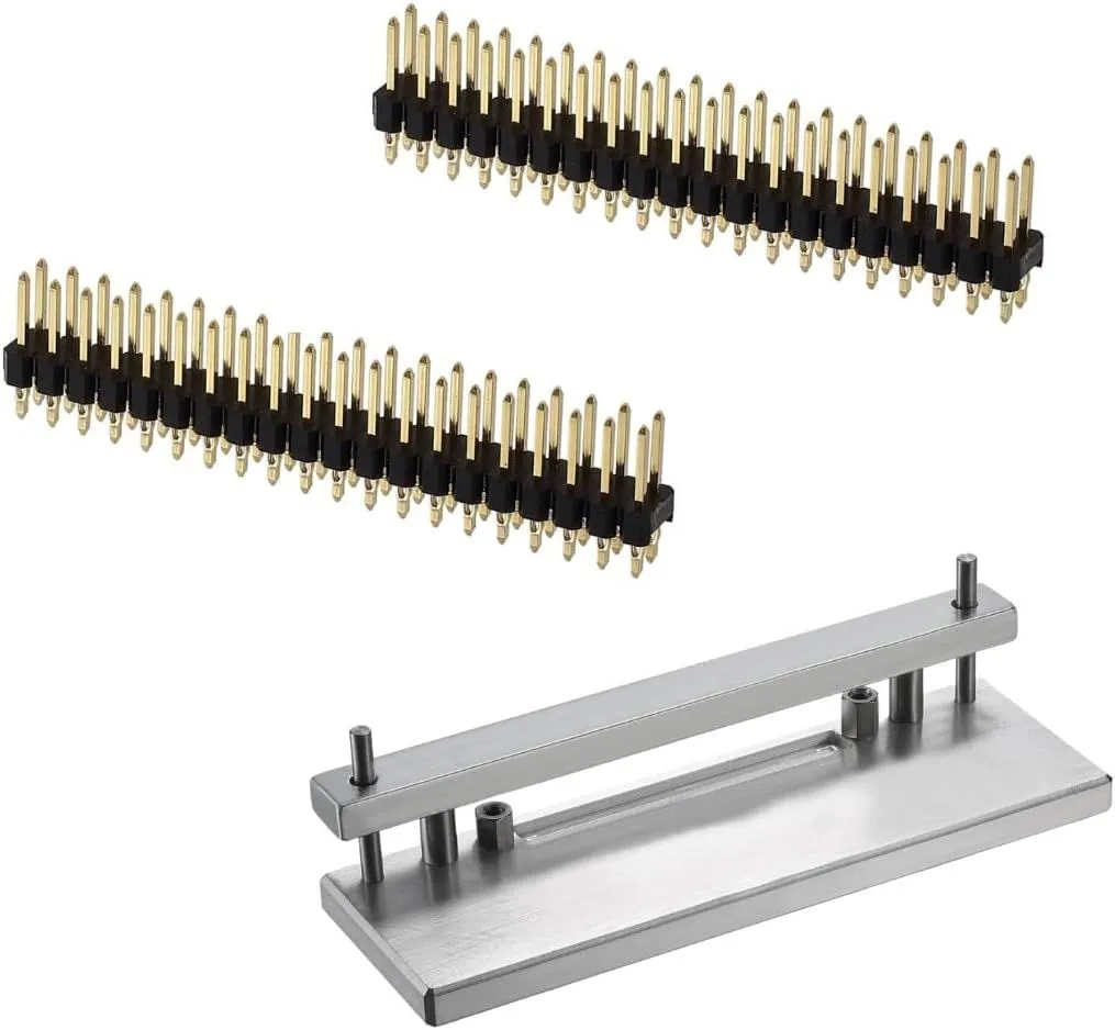 Vilros Heavy Duty Hammer-in Pin Header Install Rig for Raspberry Pi Zero, Zero W & Zero W 2 – Includes 2X 40 Pin Male Headers – No Soldering Required – Easy Installation for Raspberry Pi Projects