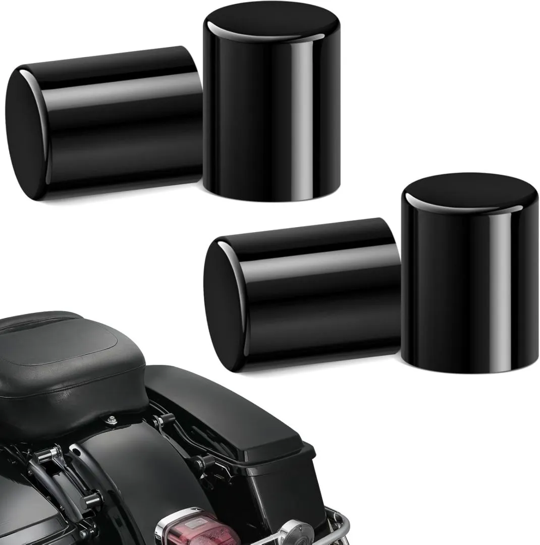Amazicha 4 PCS Black Docking Hardware Cover Kit Compatible with Harley Davidson Touring Electra Glide Road King Street Glide 2009-later