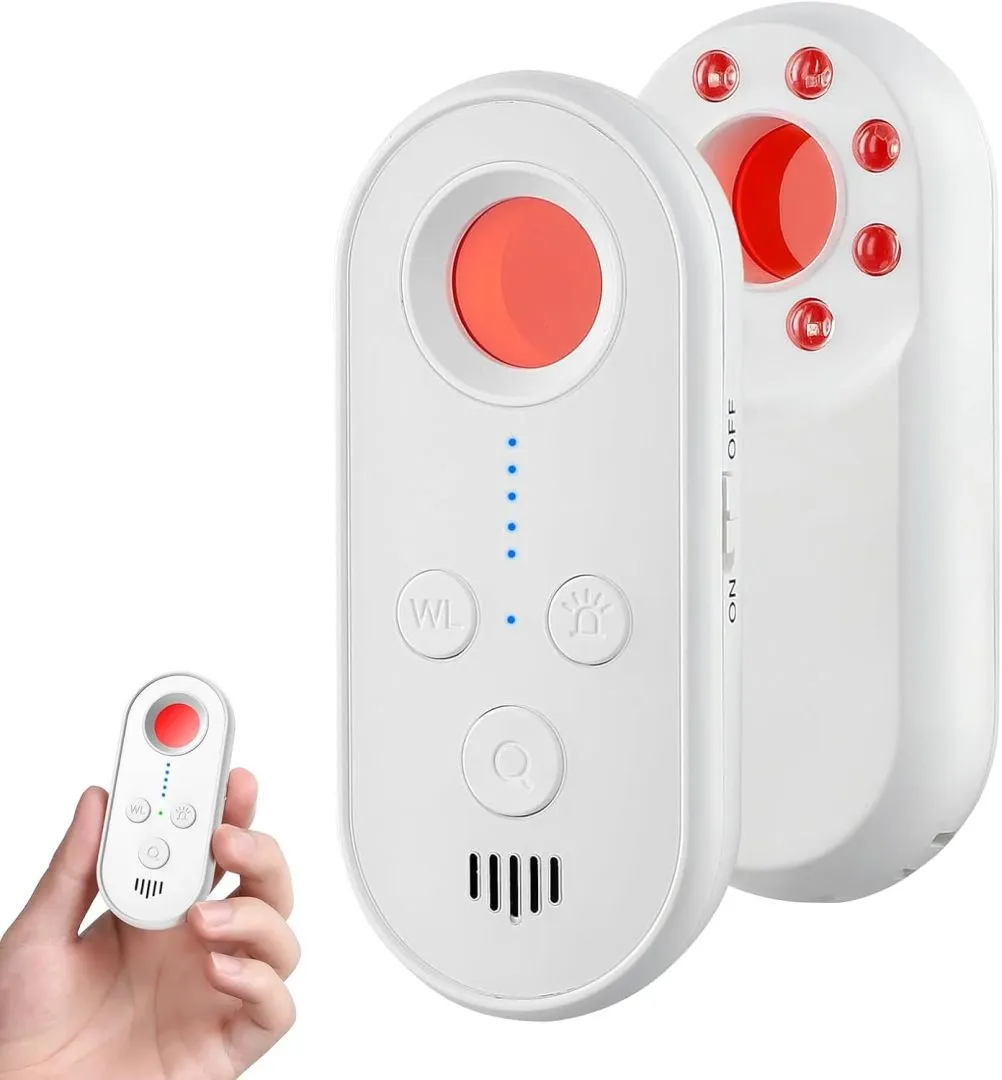 AI Anti Spy Camera Detector Spy Camera Finder & Alarm - Portable Hidden Camera Detector, GPS Car Tracker Device Finder - Spy Cam Finder for Travel, Hotel, Car