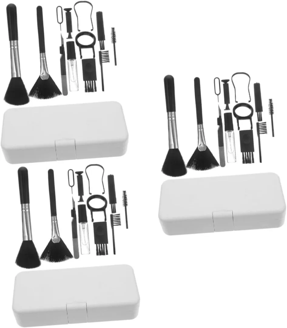 GLEAVI 3 Sets Set Ear Wax Removal Drops Dryer Sensor Handheld Eye Glasses Cleaner Wipes Windscreen Cleaner Ear Wax Cleaner Cleaning Machine Phone Cleaner Ai Gadgets Kit Abs