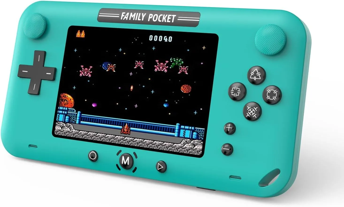 Handheld Games Console 4.0 Inch Screen Retro Games Console - Preloaded 150 Classic Video Games Player Electronic Gaming Xmas Present (Blue)