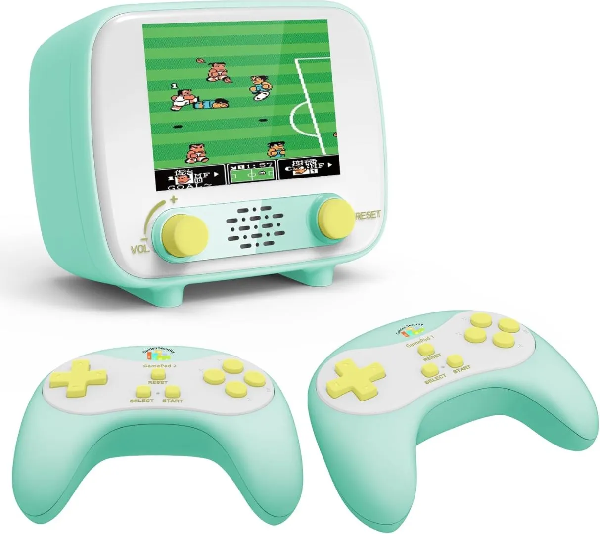Handheld Game Console, Mini Retro Game Console with 300 Classic Games, 2.8 Inch Screen 1000mAh Rechargeable Battery, Portable Game Console Support TV Connection & Two Players, Gift for Kids Adults