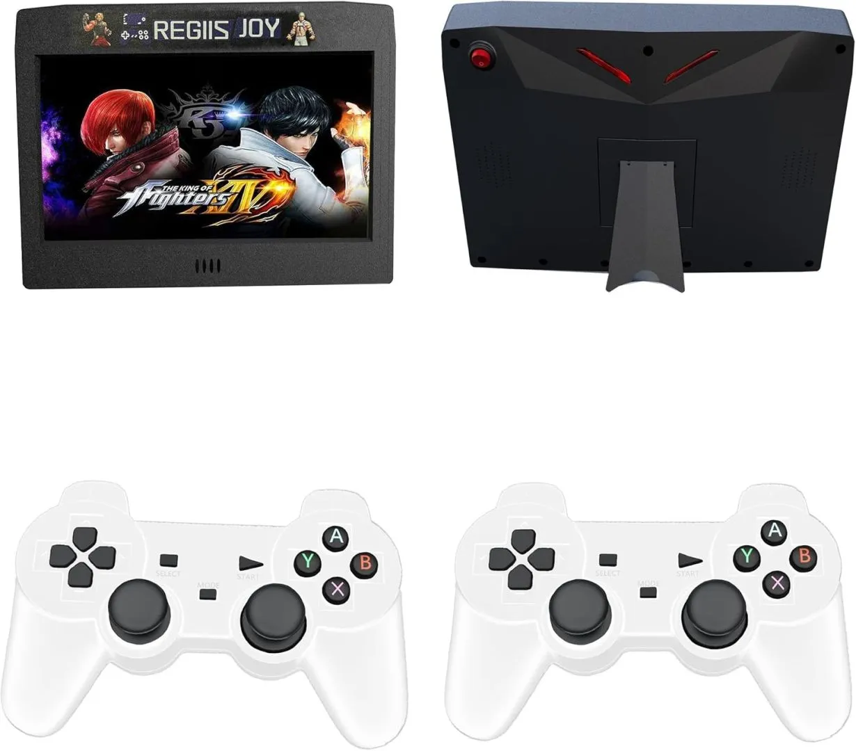 28000 in 1 Handheld Portable Arcade Game Console Mini Pandora Box 50S with HD Screen 2.4GHZ Wireless Controllers Search/Hide/Save/Load/Pause Games Black