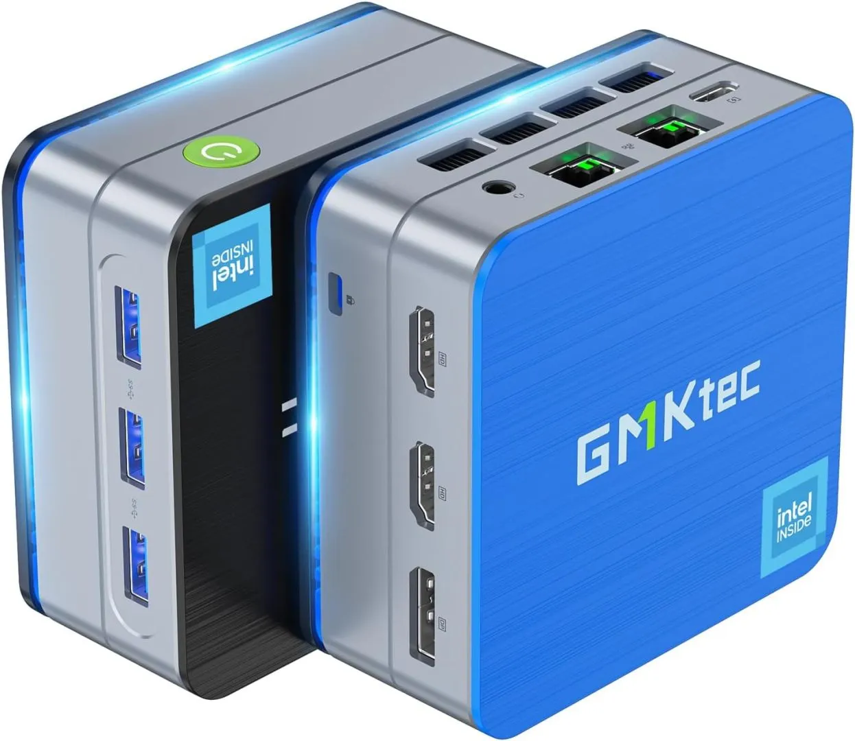 GMKtec Mini PC Intel N150(Turbo 3.6GHz) Windows 11 Pro 12GB DDR5 256GB SSD Dual LAN, Desktop Mini Computer 4K Triple Display, WiFi6, BT5.2, Energy Efficient