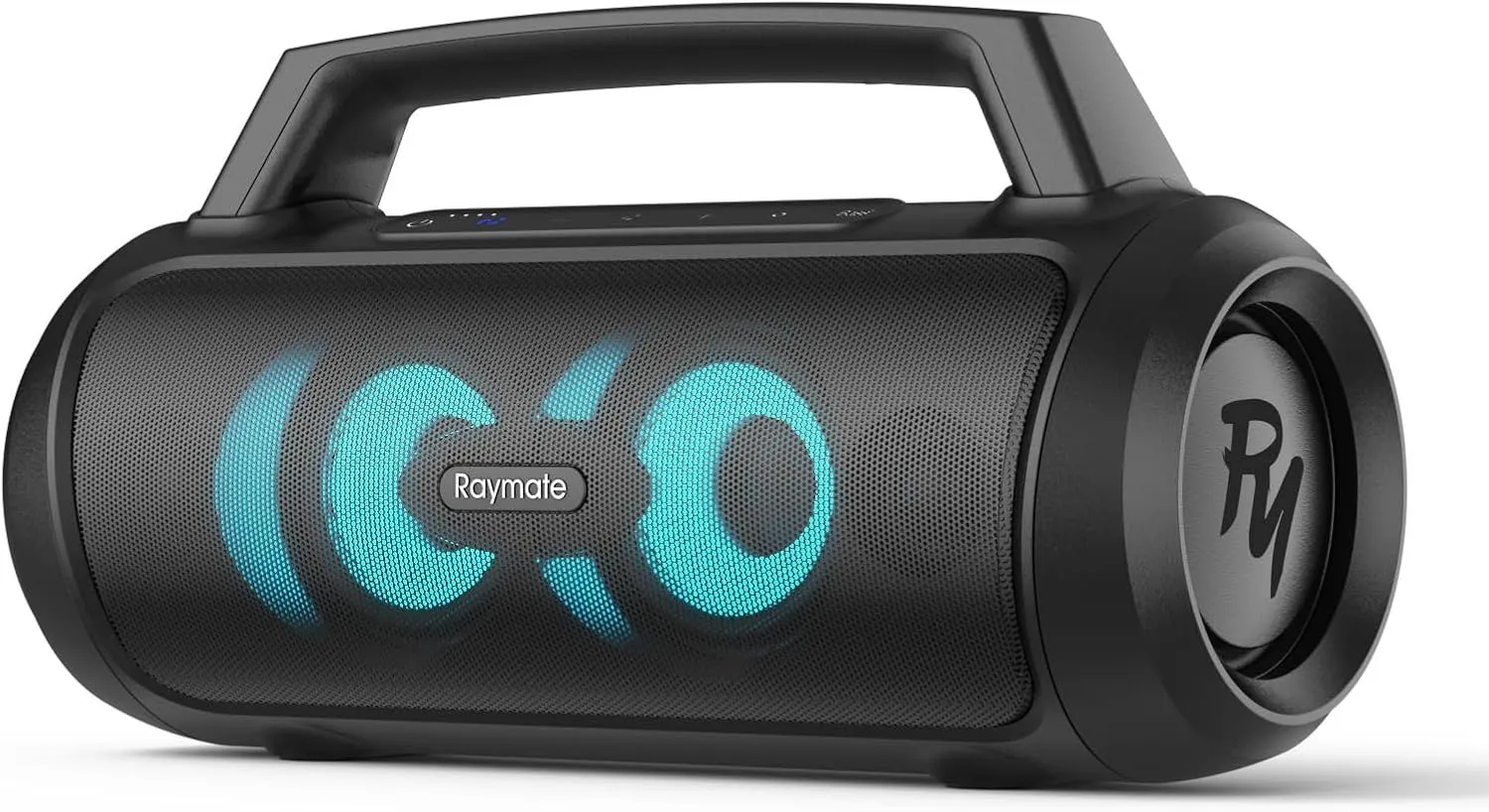 Raymate Bluetooth Speakers, Portable Wireless Speaker with 120W Stereo Sound, M8 Pro Waterproof Outdoor Speaker with LED Light, Bluetooth 5.3, Portable Speaker for Outdoor Party Beach Camping