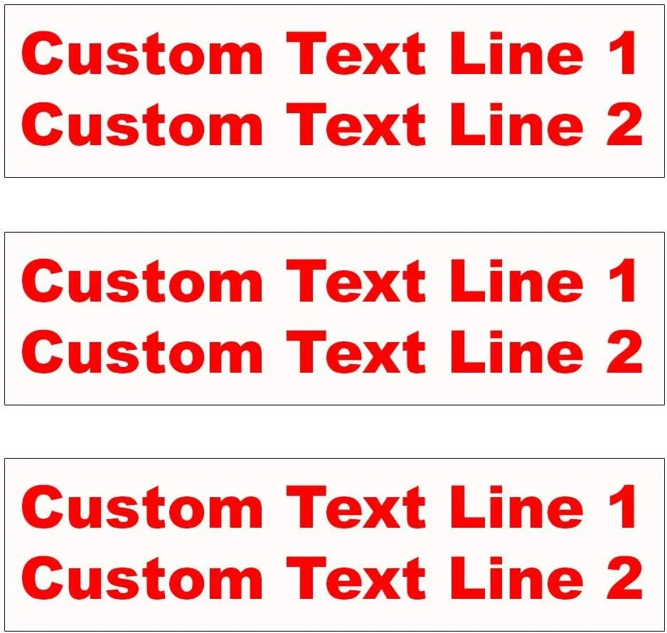 Custom Sign Riders (12 Pcs) | 24x6 inch, Double Sided, .040 Aluminum with Rounded Corners | Personalized with Multiple Text Colors & Font Options | For Any Business, Event, or Personal Use