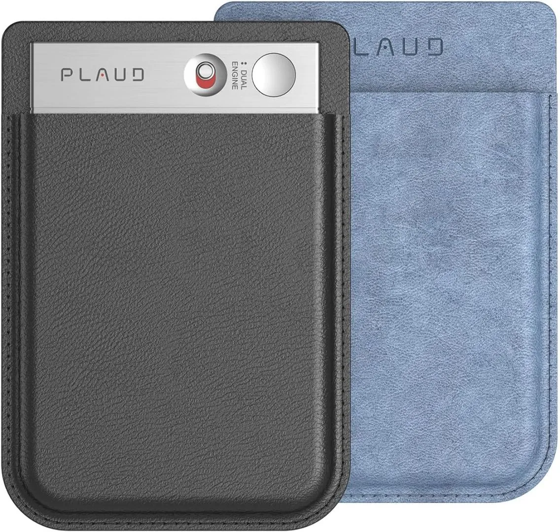 AI Voice Recorder with Two Cases, Voice Recorder with App Control, Transcribe & Summarize with AI Technology, 64GB Memory, Voice Recorder Carrying Case