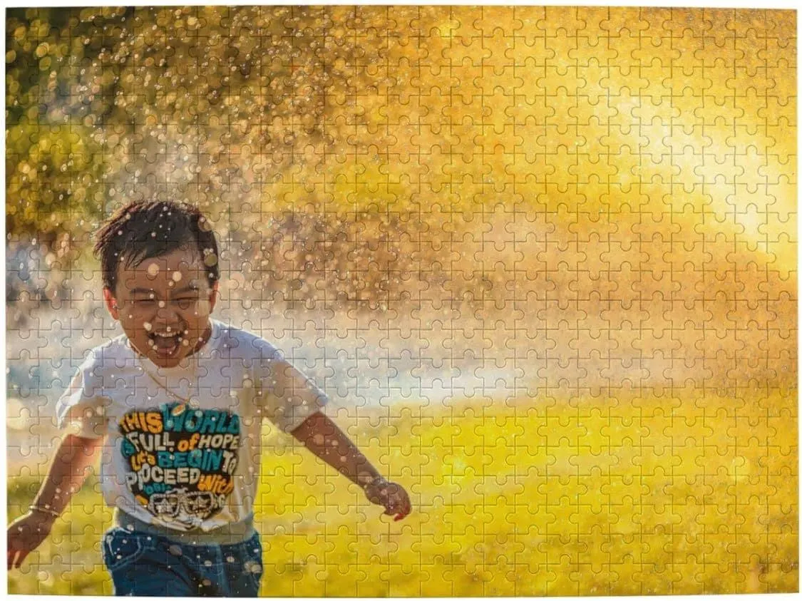 Custom Jigsaw Puzzle Personalized Photo - Make Your Own Puzzle from Picture 300/500/1000 PCS for Adult and Kids (Horizontal500PCS)