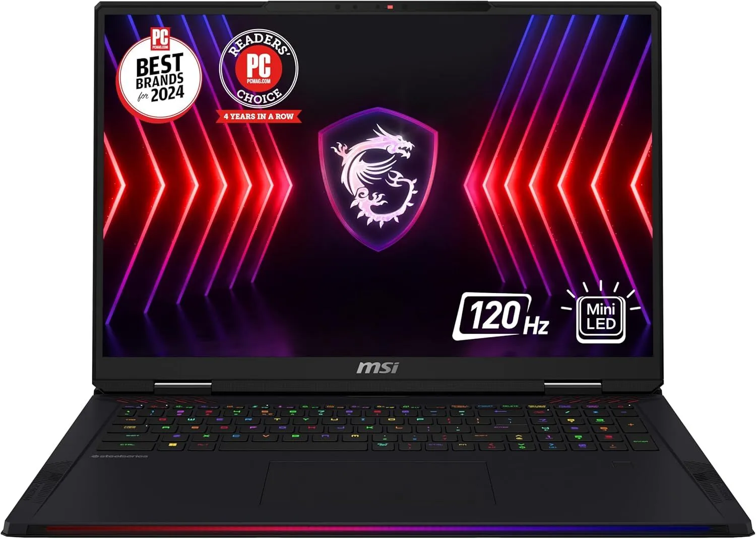 MSI Raider 18 HX 18” 120Hz UHD+ Gaming Laptop: Intel Core i9-14900HX, NVIDIA Geforce RTX 4080, 128GB DDR5, 2TB NVMe SSD, Cooler Boost 5, Win 11 Pro: Black A14VHG-258US