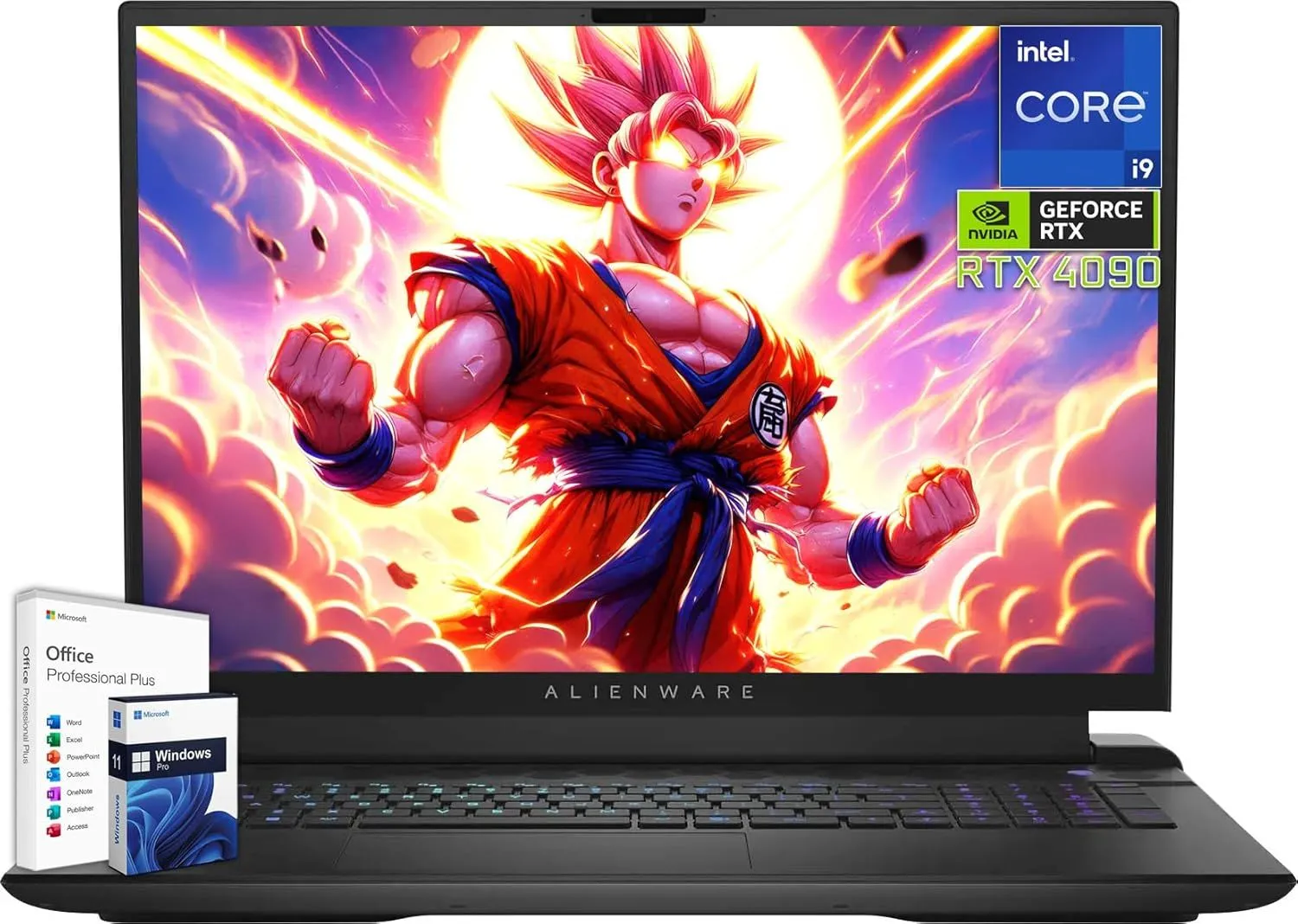 Dell Alienware M18 R2 Gaming Laptop, 18" QHD+ 165Hz, Intel 24-core i9-14900HX, NVIDIA GeForce RTX 4090, 64 GB DDR5 RAM, 8 TB SSD, Backlit Keyboard, Windows 11 Pro & Microsoft Office Lifetime License