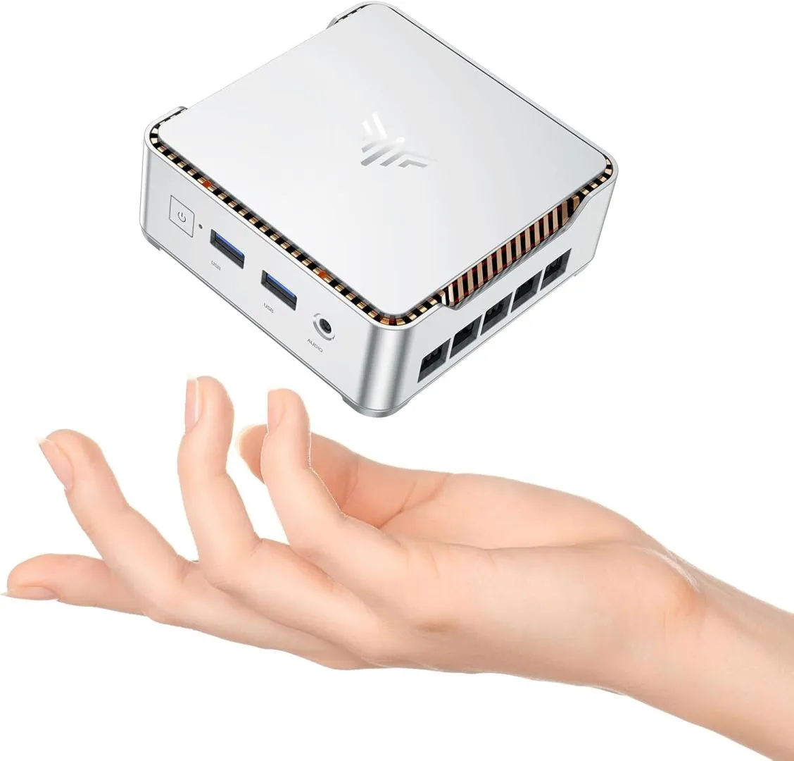 KAMRUI E2 Mini PC Windows 11 Pro, 12th Gen Alder Lake- N97(up to 3.6GHz) Micro PC(Beat N150), 16GB RAM 512GB M.2 SSD, Mini Computer Support 4K Display/USB3.2/WiFi/BT/Gigabit Ethernet Mini PC