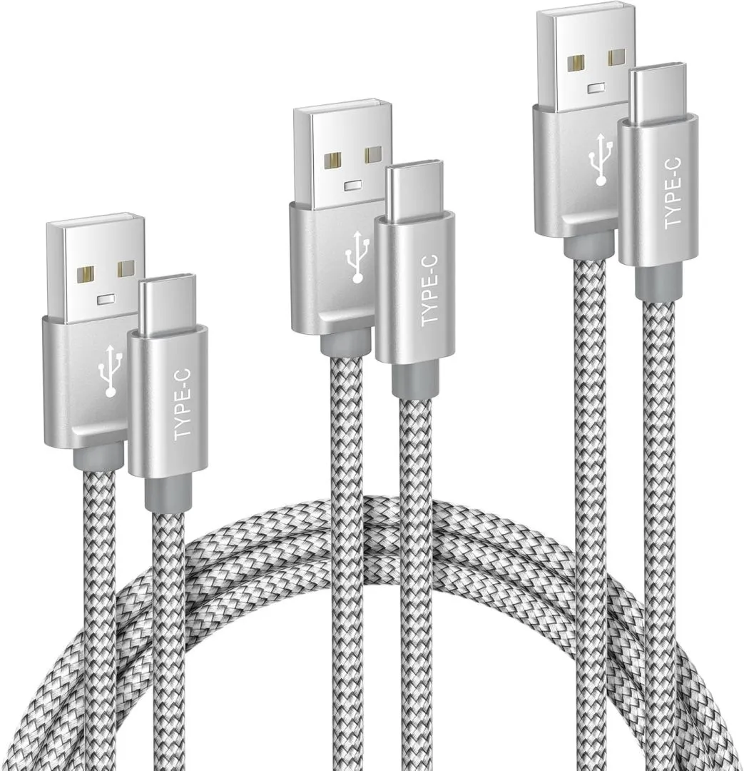 Elebase iPhone 16 15 Pro Max Charger Cord 1.5/3.3/6.6FT 3-Pack,USB to USB Type C Car Charging Cable,USBC Power Cable for New Apple iPad Mini Air,Airpods 4,Samsung Galaxy S25 S24 S23 Plus Ultra,Z Flip