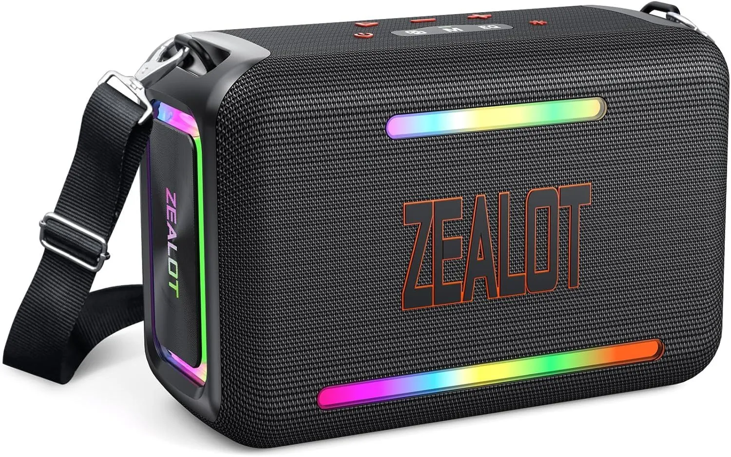 ZEALOT 120W Bluetooth Speaker, Wireless Speakers with Subwoofer, IPX6 Waterproof Loud Bluetooth Speaker with LED Light, 40H Playtime, Custom EQ, Portable TWS Pairing Speaker for Outdoor, Party