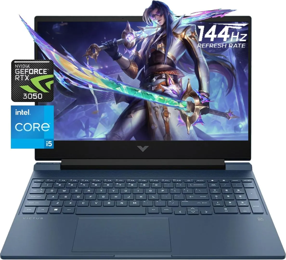 HP Victus Gaming Laptop | 15.6" FHD 144Hz | 13th Gen Intel 8 Cores i5-13420H Up to 4.60 GHz | NVIDIA GeForce RTX 3050 6GB | 32GB RAM | 2TB PCIe SSD | Backlit | Wi-Fi 6 |Webcam |Type-C |Windows 11 Home
