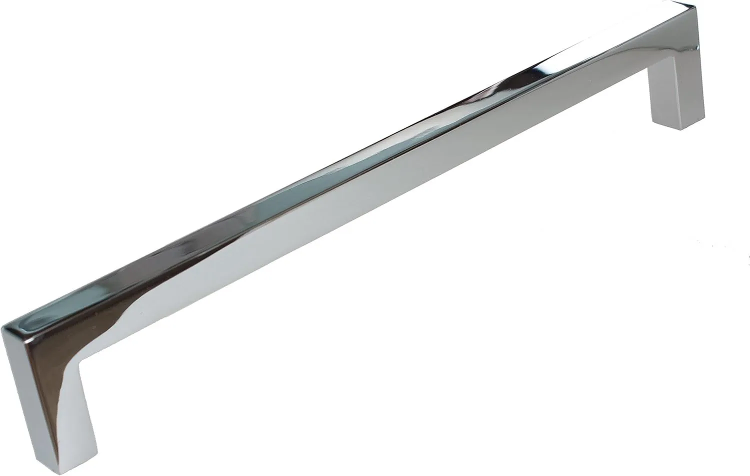 GlideRite Hardware 21683-192-PC-50 Solid Square Slim Cabinet Bar Pulls, 50 Pack, 7.5625", Polished Chrome
