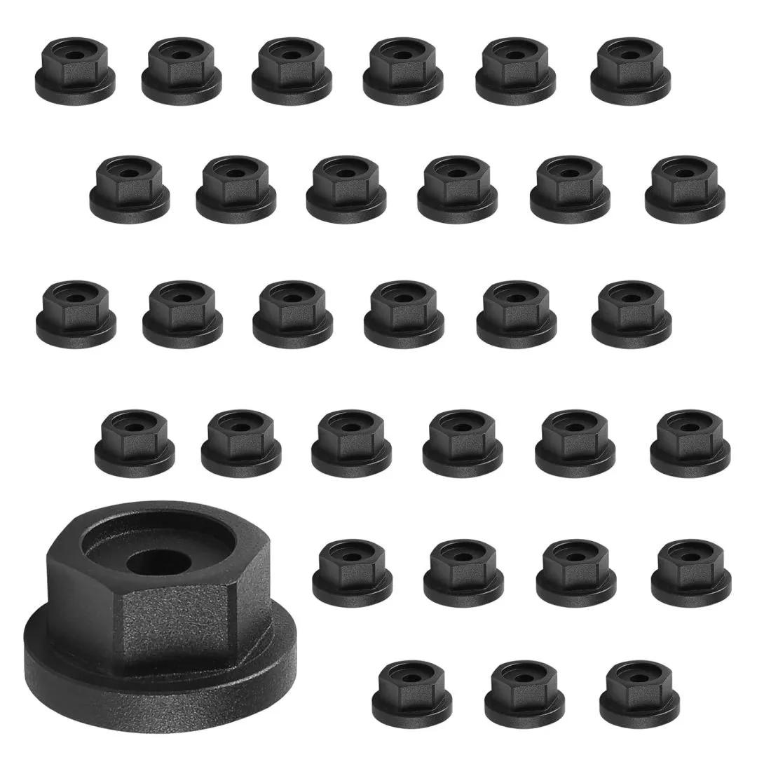 48 Pcs Hex Cap Nut,Outdoor Accents Hex-Head Washer,Hex Screw Hardware Nuts Fasteners, Screws Cap Nuts and Bolts