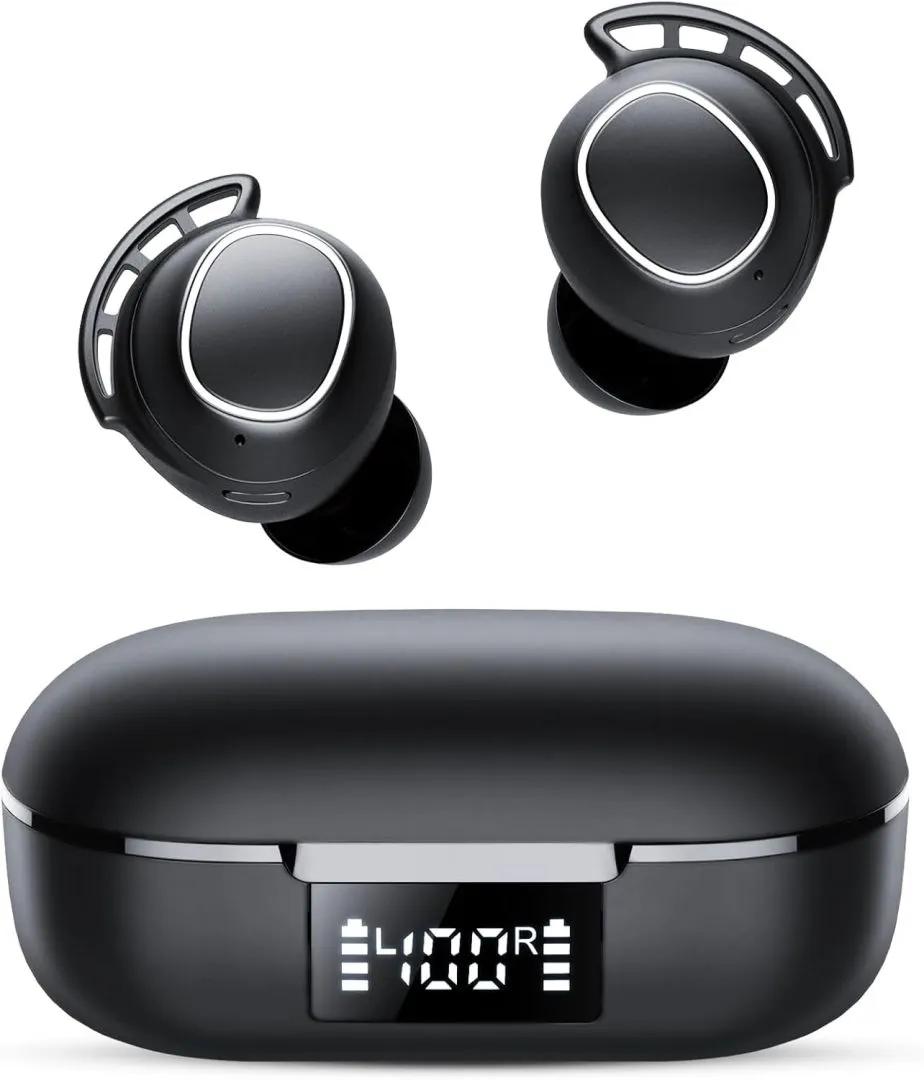 Tiksounds Ear Buds Mini Wireless Earbuds, Bluetooth 5.3 Headphones Bass Stereo, 60H Playtime Noise Cancelling Earbuds with 4 Mic, IP8 Waterproof Lightweight in Ear Earphones for Running/Workout