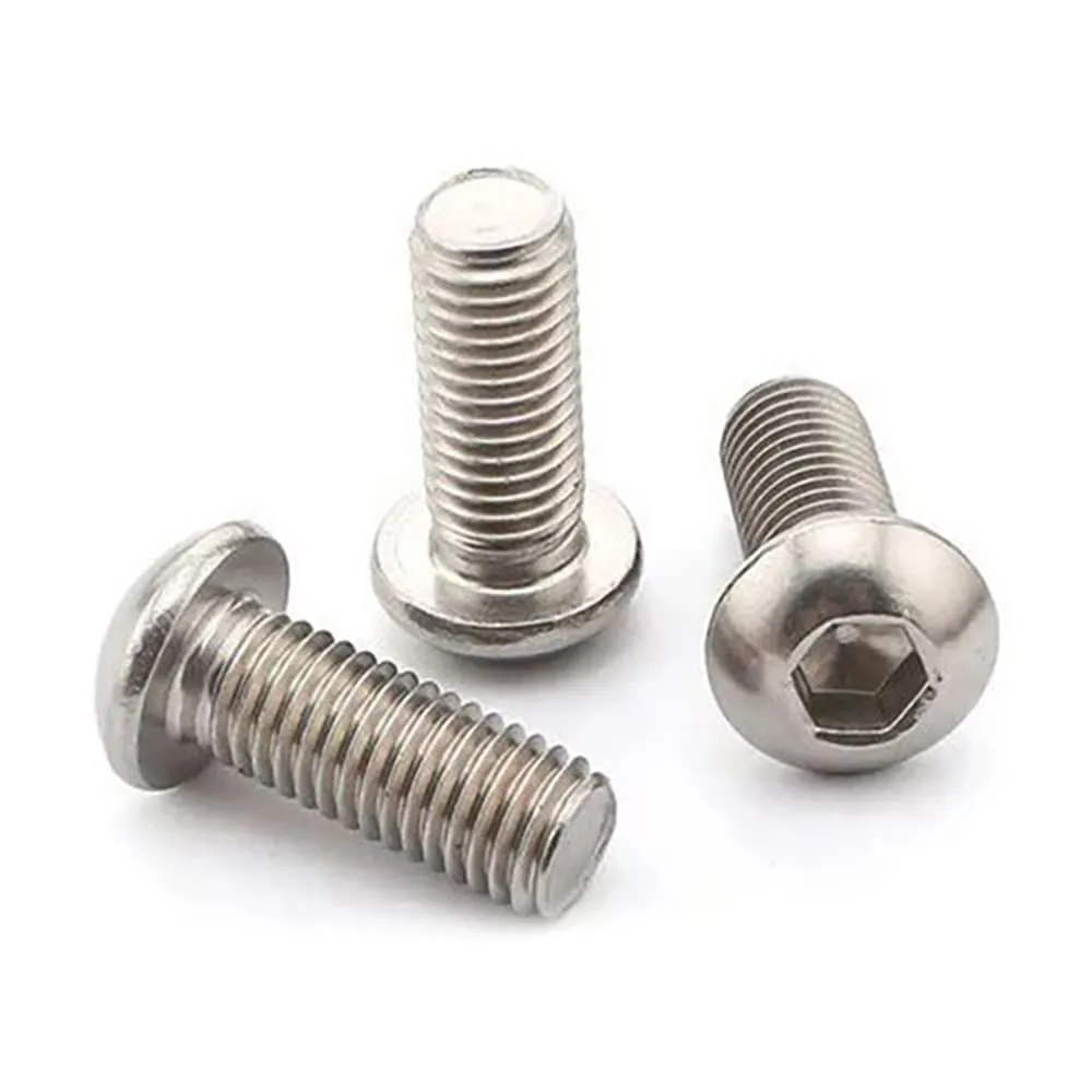 50 Pcs 1/4-20 x 1 Button Head Socket Cap Bolts Screws,304 Stainless Steel 18-8,Allen Socket Drive,Bright Finish,Fully Machine Thread (1/4-20 * 2-3/4 50pcs)