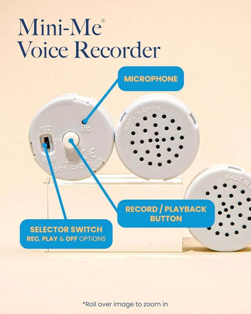 Multi-Message Voice Recorder for All Occassions and Gifts (50 Pcs | 60 Sec - Voice Recorder | White)