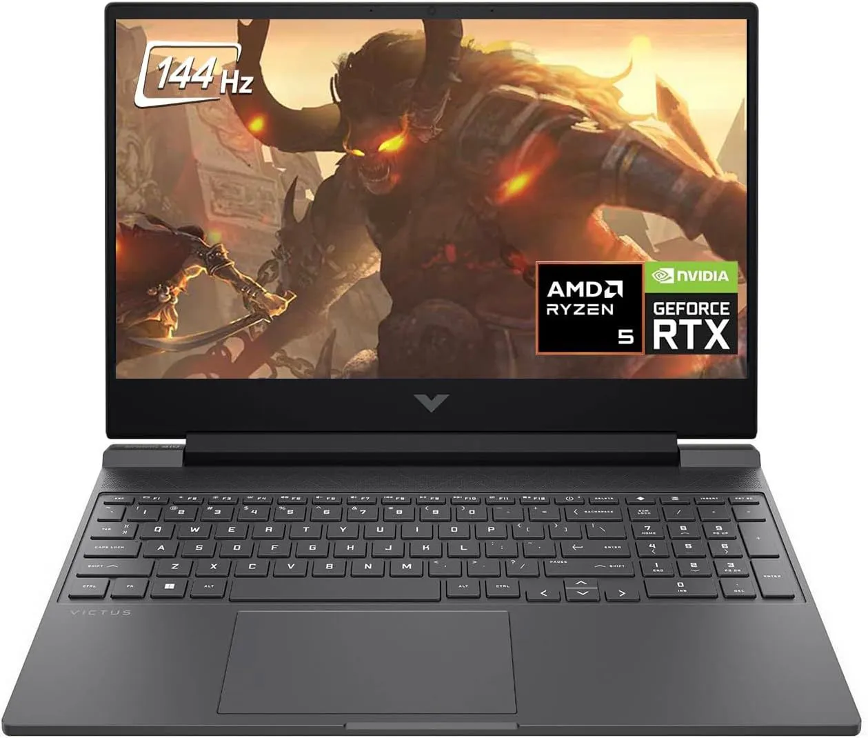 HP - Victus 15.6" Gaming Laptop - 144Hz FHD(1920 x 1080) Display - AMD Ryzen 5-8645HS -32GB Memory - NVIDIA GeForce RTX 4050-1TB SSD - Backlit Keyboard - Windows 11 - Mica Silver(2024)