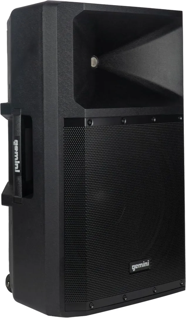 Gemini Sound GSP-2200: Elite 2200W 15" Active DJ PA Speaker with Bluetooth Stereo, Integrated 3-Channel Mixer, and Durable Design – Ideal for Music Hobbyists and Part-Time DJs