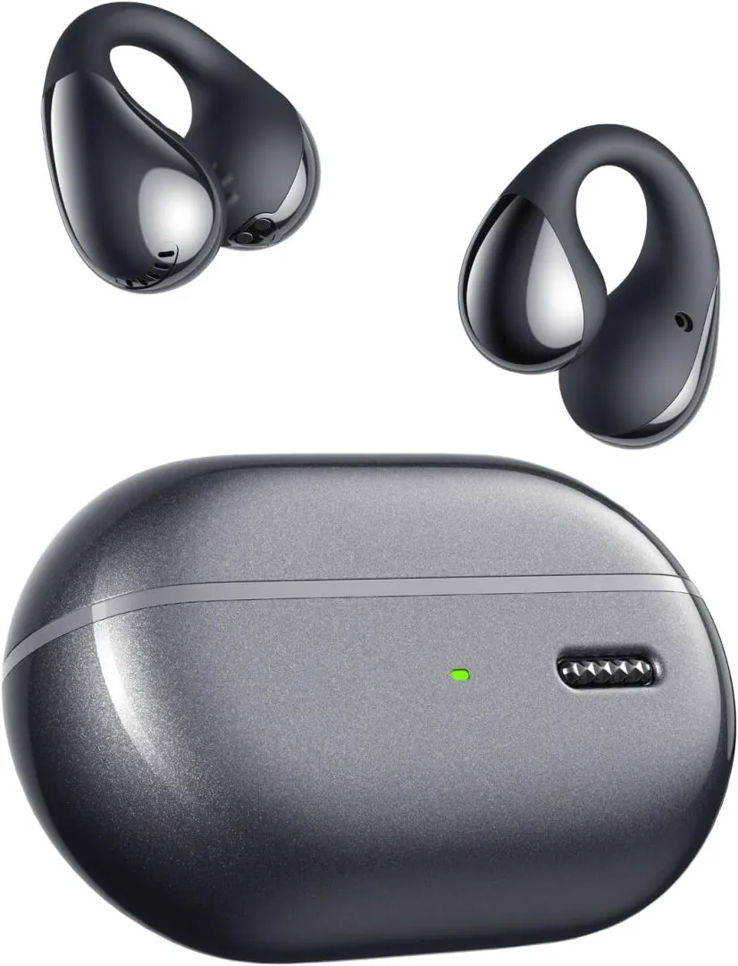 SoundPEATS PearlClip Pro Ear Ultra Open Ear Earbuds Wireless Headphones Bluetooth 5.4 Earphones Clip On Ear Buds with Mic, IPX5 Waterproof, 24 Hrs Play for Runing Cycling Fiteness