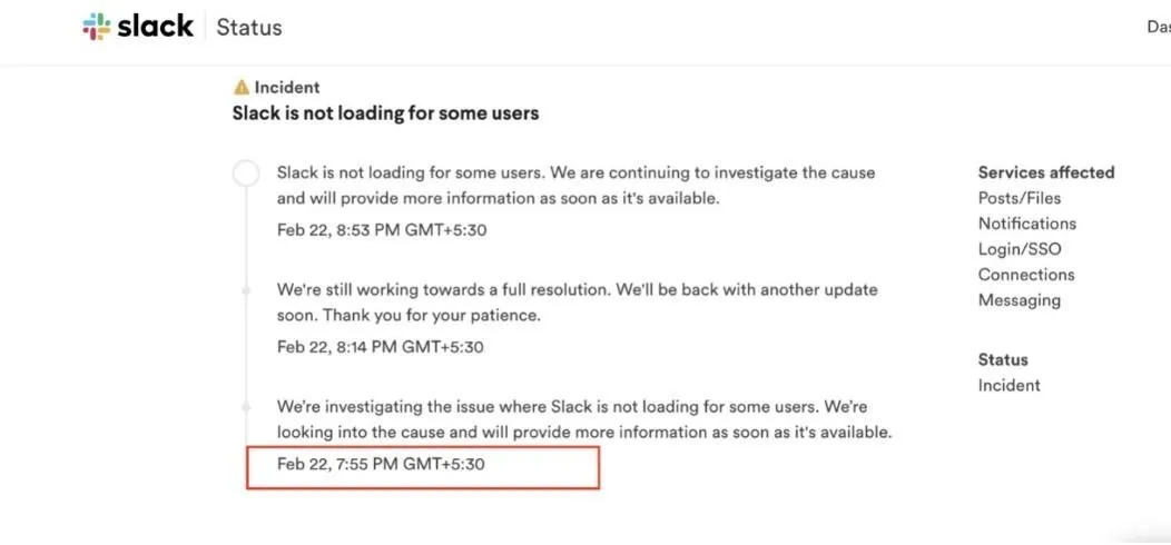 Slack Outage Disrupts Workplace Communication