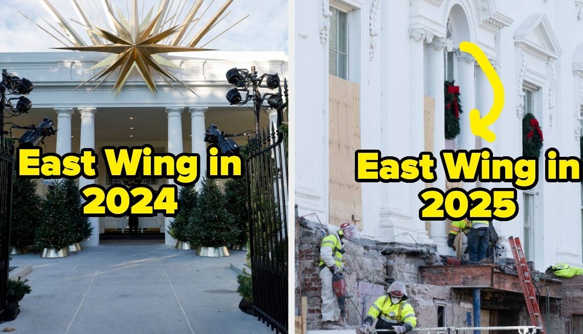 Here's What The 2025 Trump White House Christmas Decor Looks Like Compared To Biden's