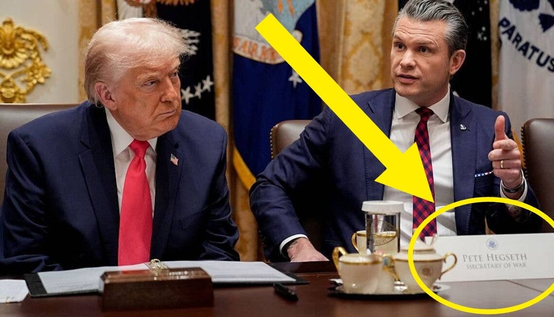 People Are Mocking Pete Hegseth For His Extremely Awkward Name Tag Misspelling
