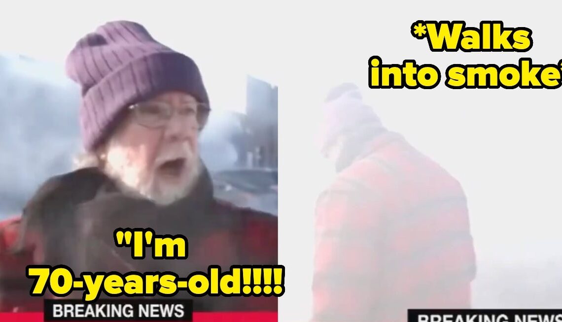 A 70-Year-Old Man Just Gave A Wild Interview During The Middle Of A Protest