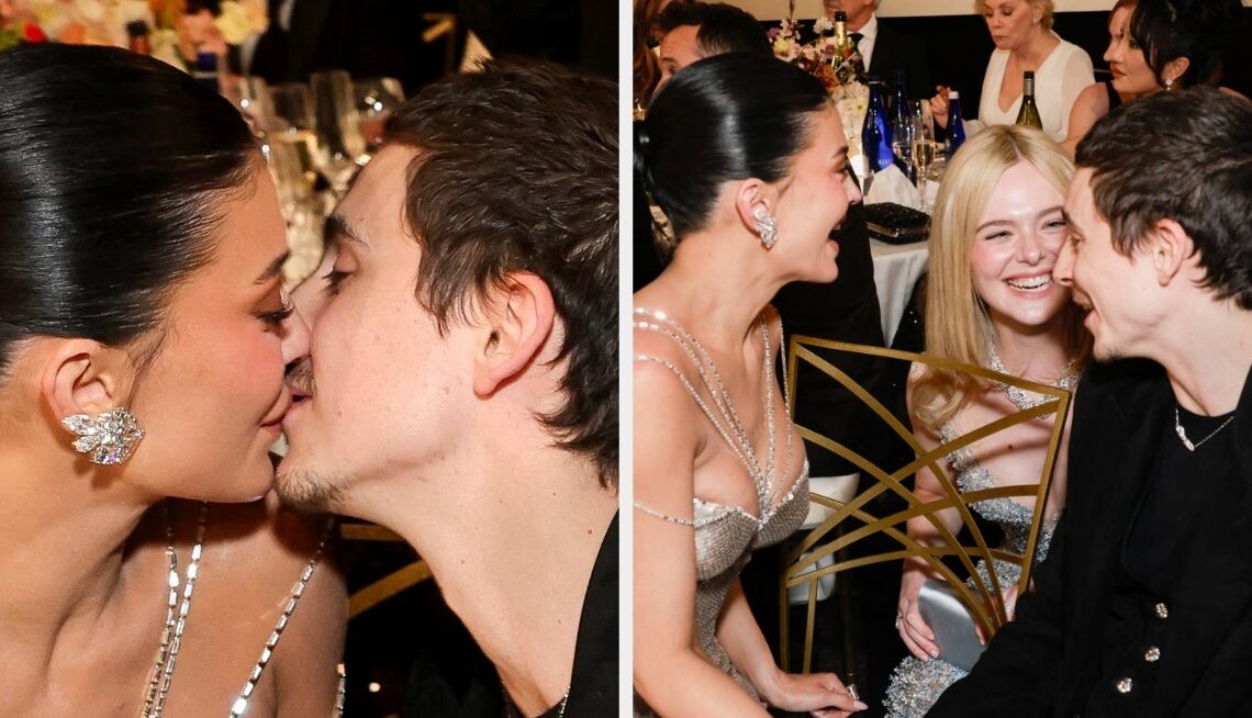 Elle Fanning Interrupted Kylie Jenner And Timothée Chalamet Mid-PDA At The Golden Globes