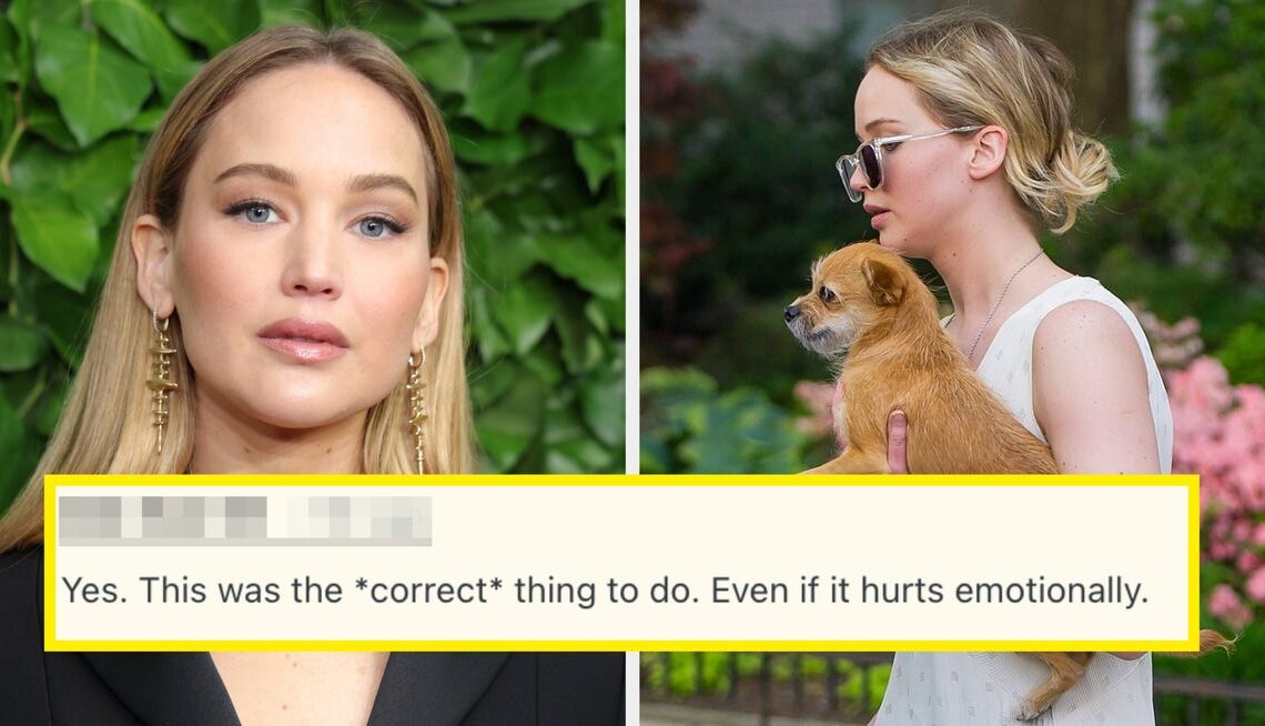Jennifer Lawrence Gave Up Her Dog After She Began To See It As A “Threat” To Her Son