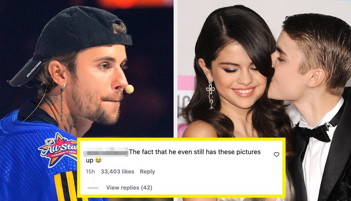 Justin Bieber Allegedly “Liked” A Comment Under A Decade-Old Photo Of Him And Selena Gomez Kissing