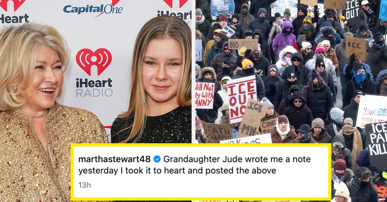 Martha Stewart’s 14-Year-Old Granddaughter Called Out Her Silence On The ICE Killings In A Stern Text