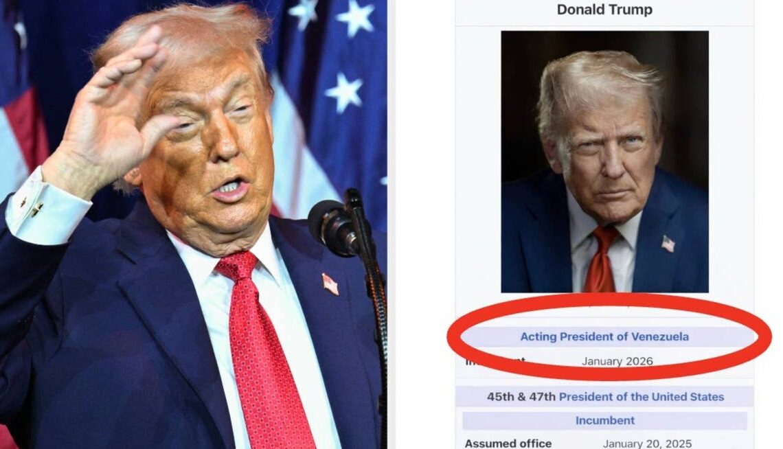 The Internet Is Melting Down Over Trump's Repost Calling Himself "Acting President Of Venezuela"