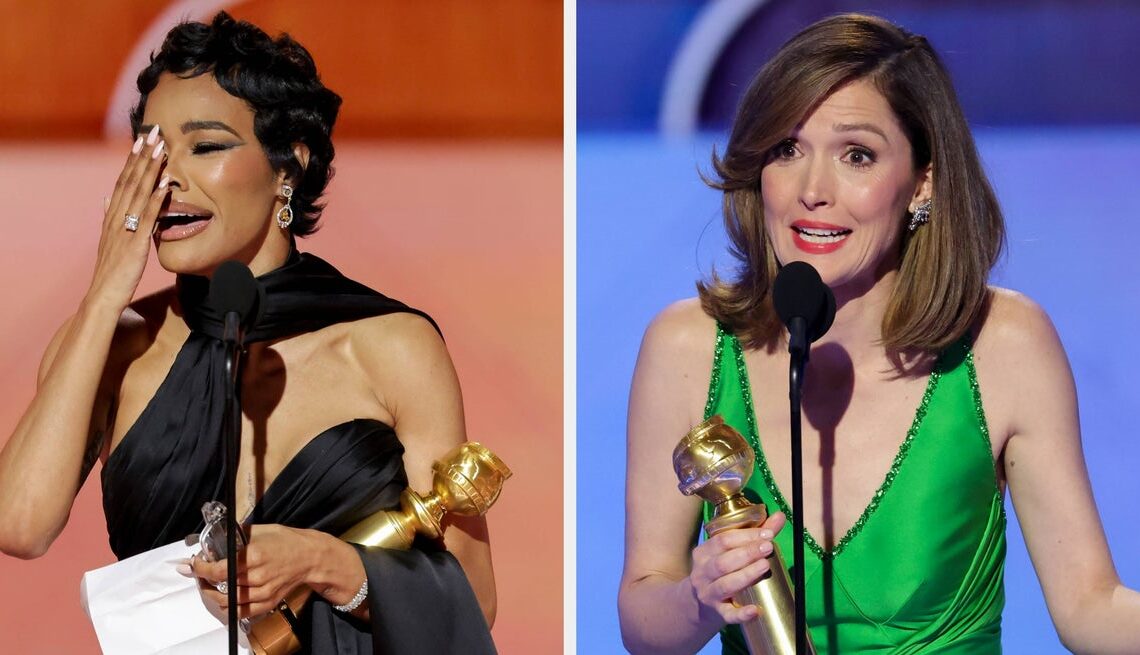 These 14 Golden Globe Winner Reactions Range From Tear-Jerking To Absolutely Hysterical
