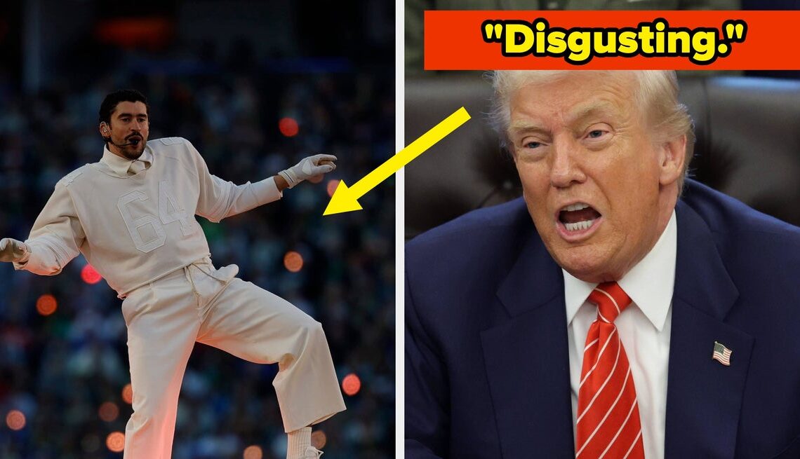 Trump Just Reacted To Bad Bunny's Super Bowl Halftime Performance, And He Is MAD