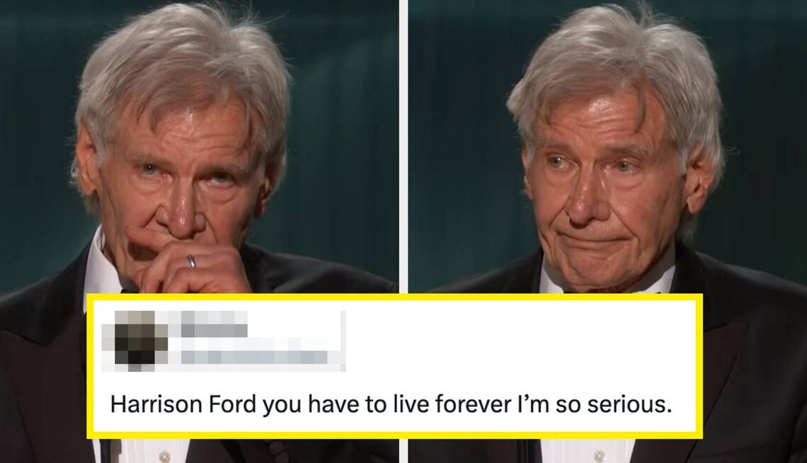 Harrison Ford Just Gave An “All-Timer” Acceptance Speech At The 2026 Actor Awards, And I Don’t Ever Think I’ve Seen Him Cry Like This