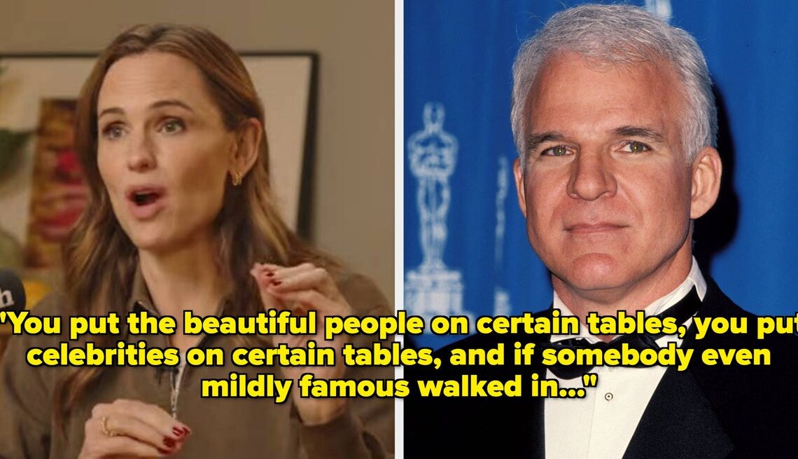 Jennifer Garner Just Recalled Working As A Restaurant Hostess And Having To Awkwardly Kick Customers Off Their Table Mid-Meal So That Steve Martin Could Take Their Spot