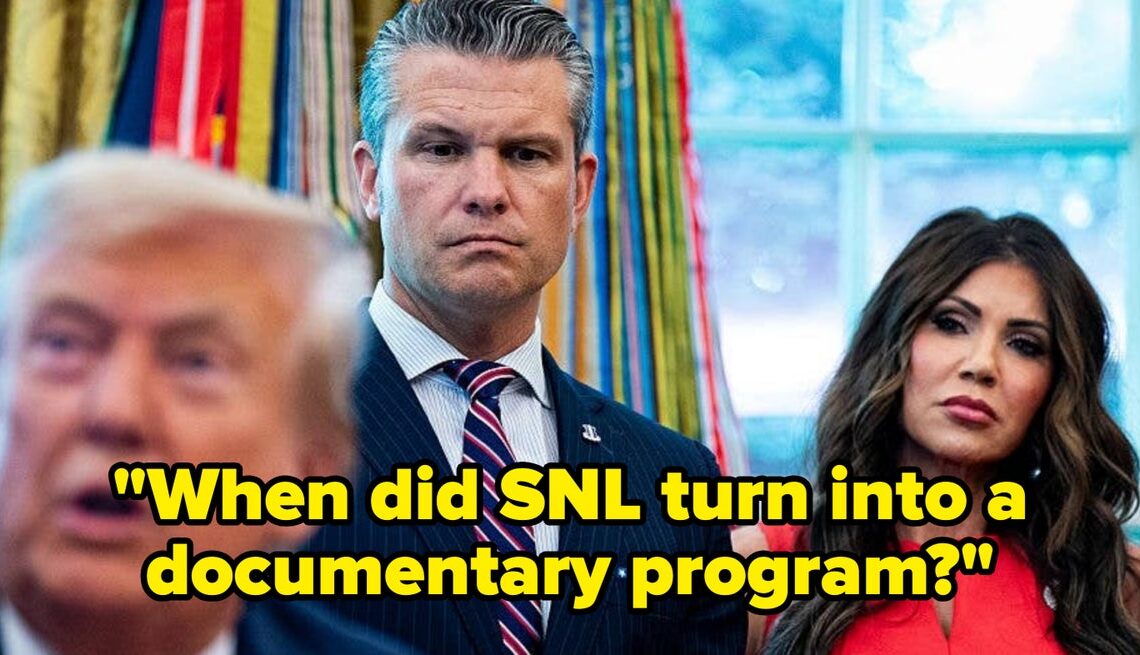 The Internet Is Losing It Over "SNL" Cold Open Mocking Pete Hegseth And Kristi Noem