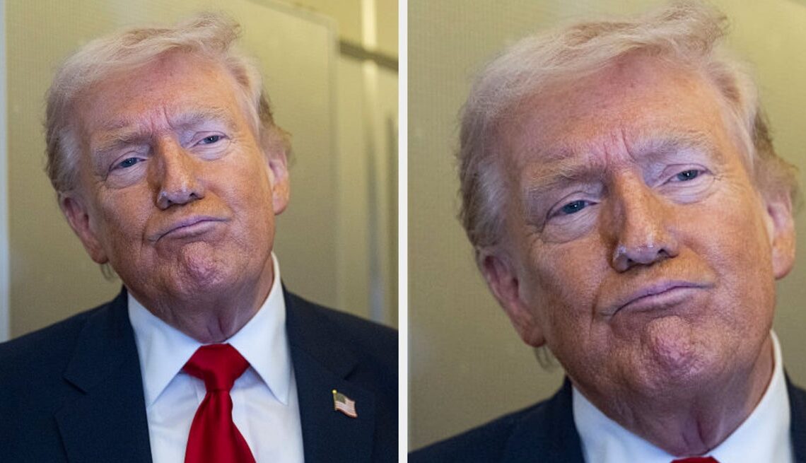 These Images Of Trump Enjoying Golf In What Appears To Be His "Funeral Hat" Are Going Viral