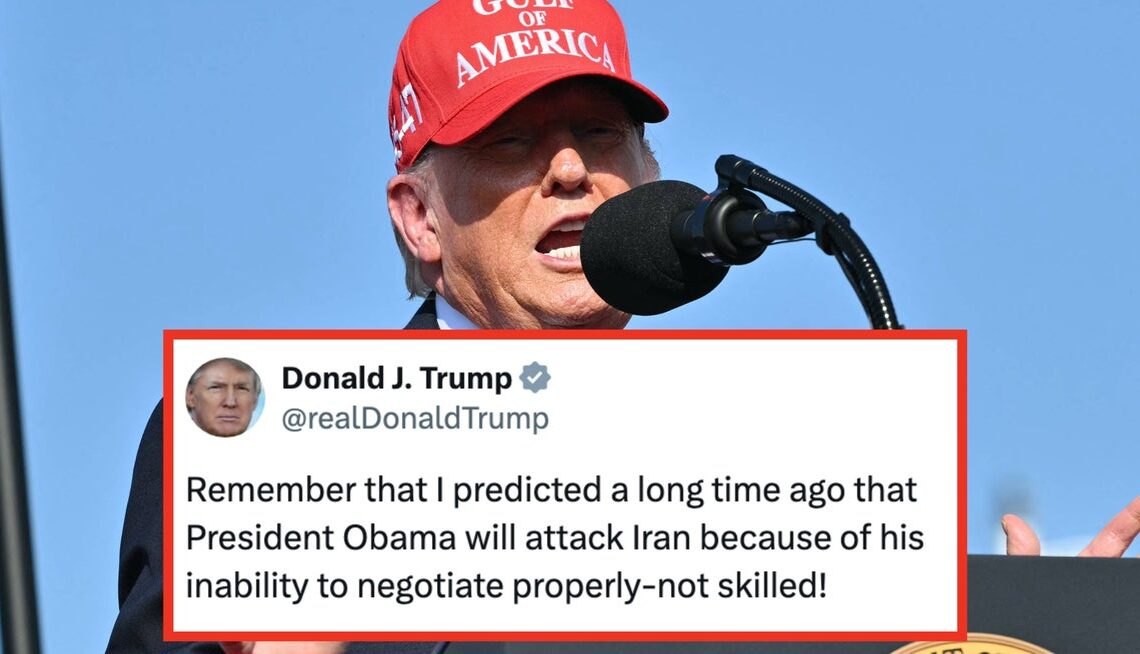 Trump's Resurfaced Tweet After The US-Israel Strikes Has People Absolutely Fuming